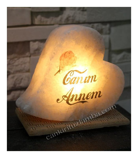 Canım Annem Kalp Tuz Lambası