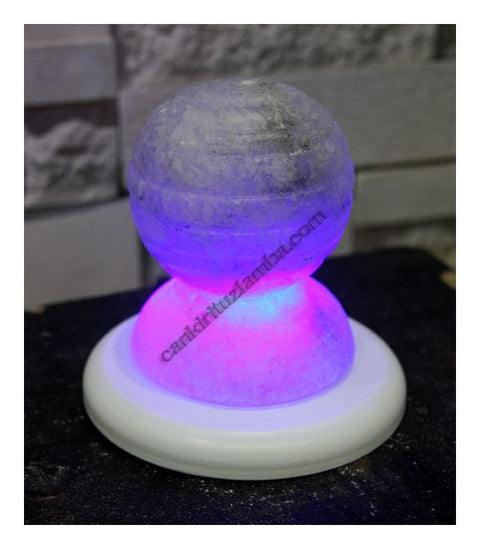 Led Işıklı Küre Tuz Lamba