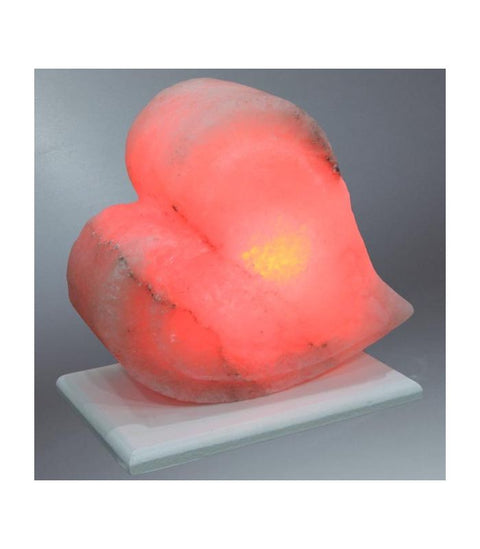 Pembe Çift Kalp Tuz Lambası