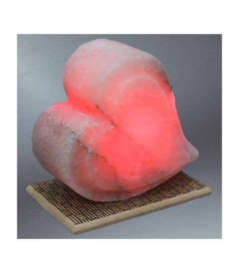 Pembe Çift Kalp Tuz Lambası