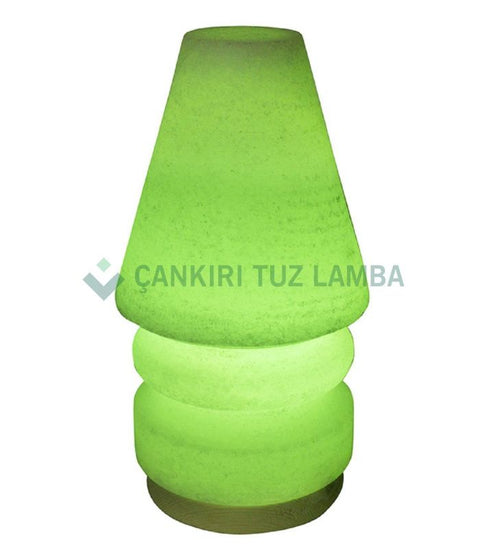 Yeşil Abajur Çankırı Tuz Lambası